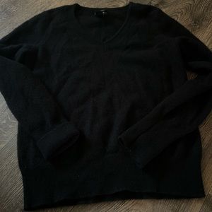 HALOGEN 100% CASHMERE BLACK SWEATER SIZE M